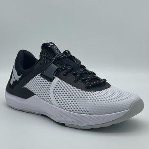 Under Armour Project Rock BSR 2 White Black - Men's Training Shoes 3025081-100